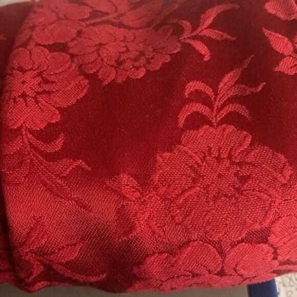 Vintage Roberta Red Floral Holiday Cocktail Party Mini Dress Women Size 5/6 - Picture 4 of 11